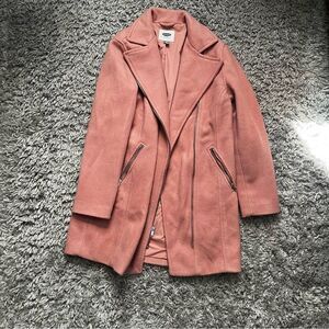 Old navy pink pea coat size medium